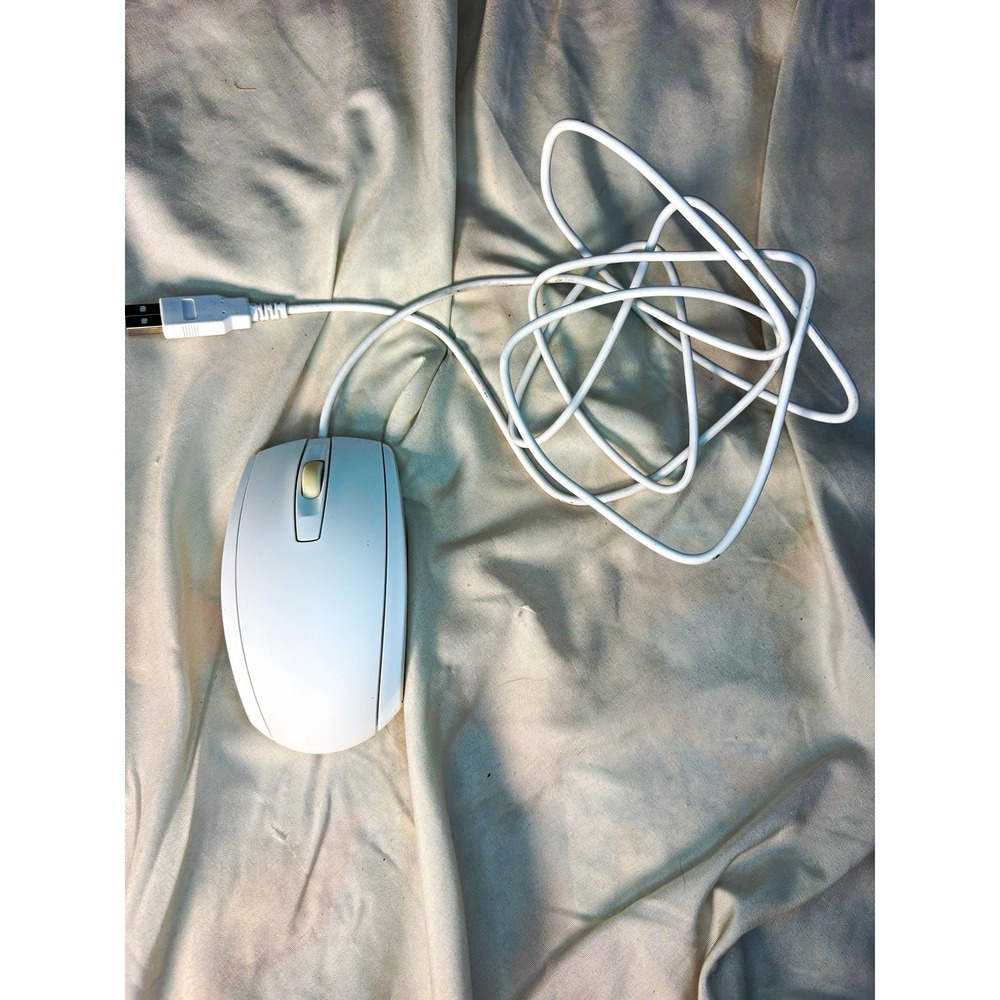 HP MODGUO Wired USB Optical Mouse White 1600 DPI 3-Button Scroll Wheel